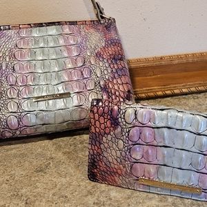 Brahmin Lorelei Shoulder Bag and matching Ady Wallet in Supernova Melbourne